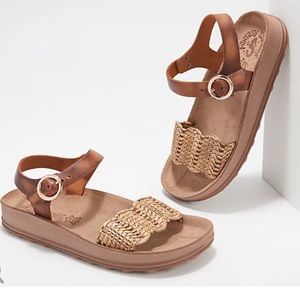 Fantasy Sandals Ankle Strap Wedge Sandals